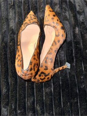 Banana Republic Leopard-Print Pointed-Toe Stilettos in Brown and Black